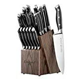 Emojoy Knife Set, 18-Piece Kitchen Knife Set with Block...