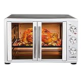 LUBY Large Toaster Oven Countertop, French Door...