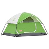 Coleman Sundome Camping Tent, 4 Person, Palm Green