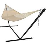 Sunnydaze Hand-Woven 2 Person Mayan Hammock with Stand,...