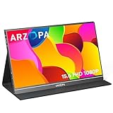 ARZOPA Portable Monitor, 15.6'' 1080P FHD Laptop...