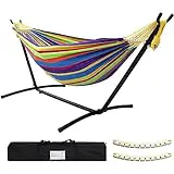 SZHLUX Double Hammock with Stand Included 450lb...